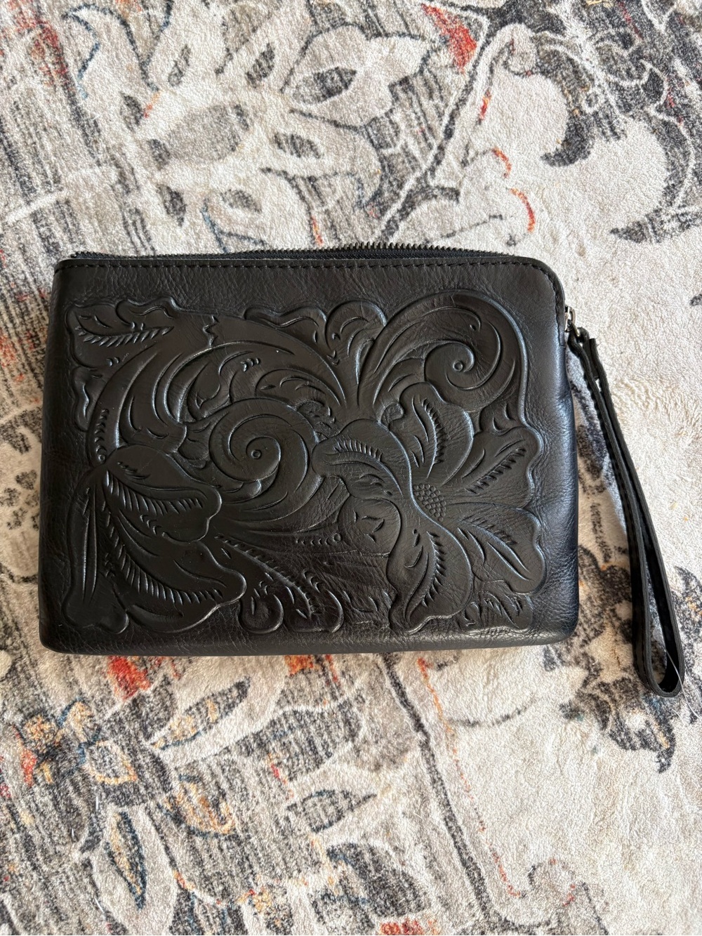 Patricia Nash Black Wristlet Bag